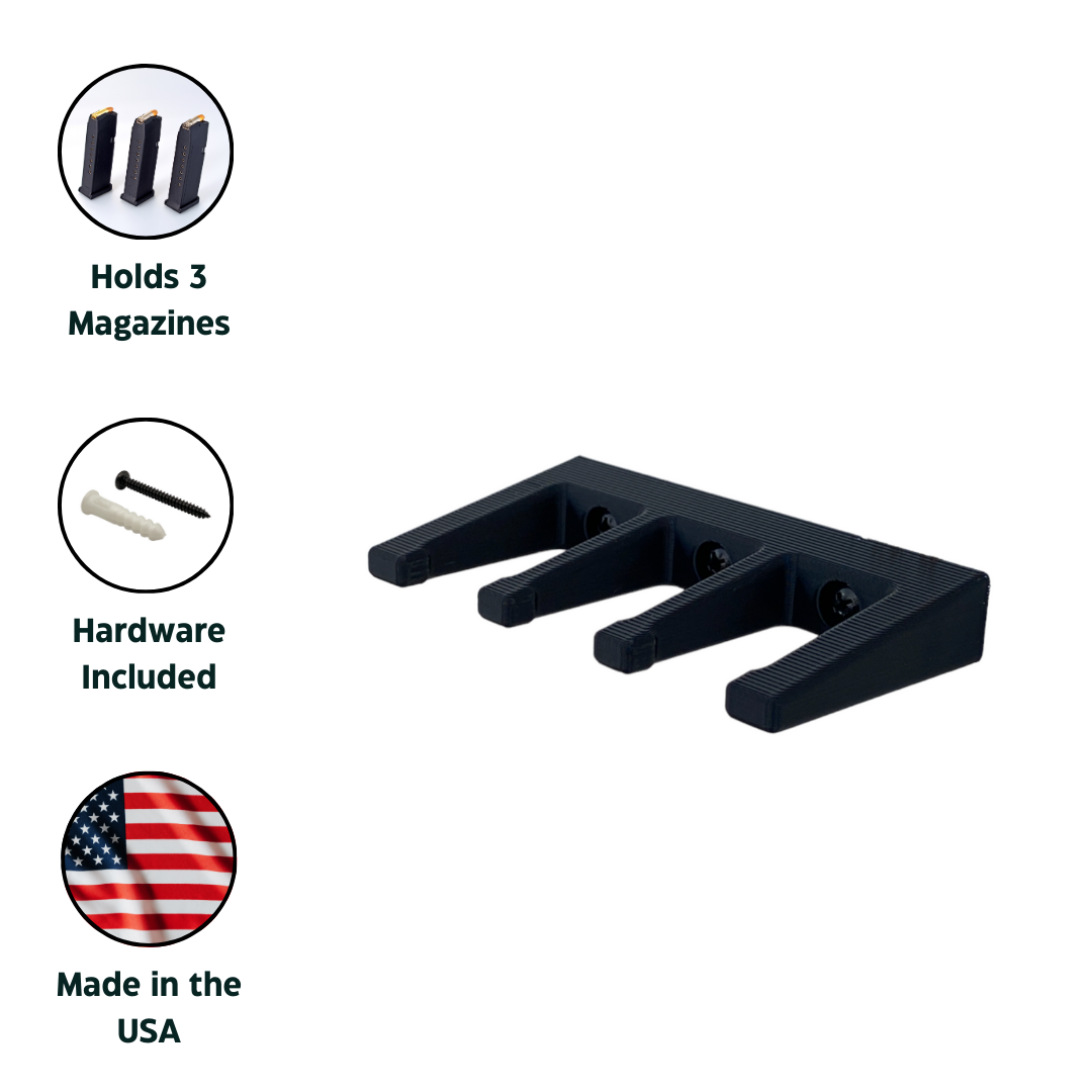 Glock Compatible Magazine Wall Mount / Rack