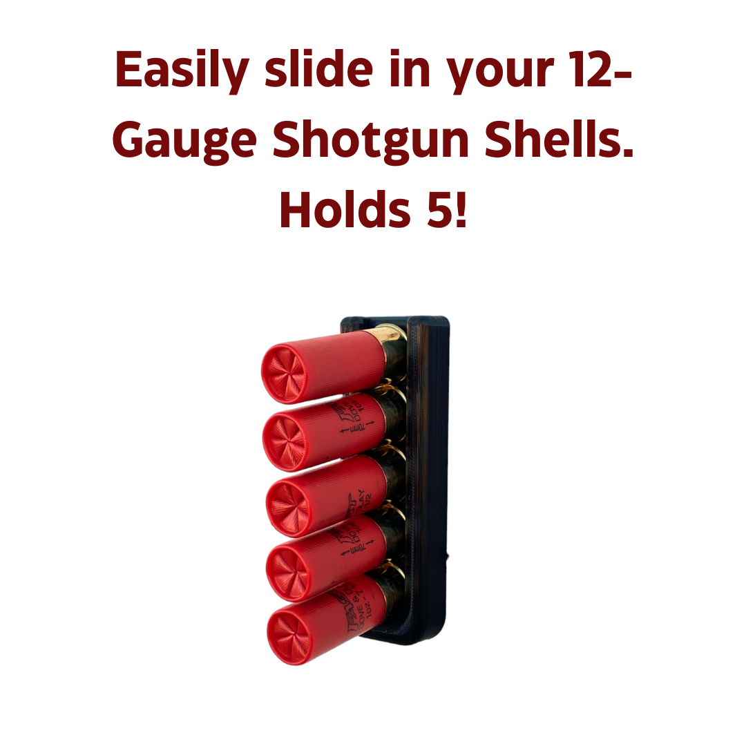 12-Gauge Shotgun Shell Rack Wall Mount