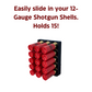 12-Gauge Shotgun Shell Rack Wall Mount