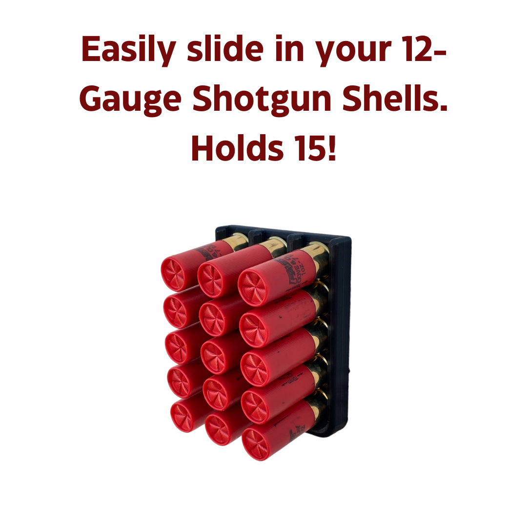 12-Gauge Shotgun Shell Rack Wall Mount